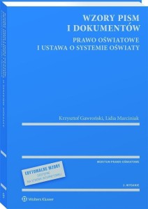 Wzory pism i dokumentów - prawo oświatowe...