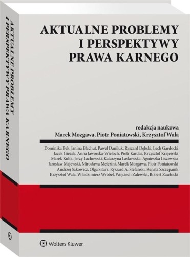 Aktualne problemy i perspektywy prawa karnego