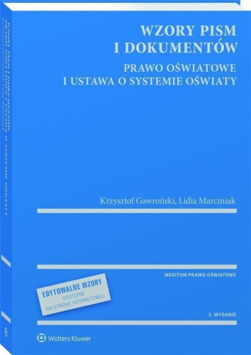 Wzory pism i dokumentów - prawo oświatowe...