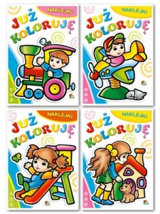 (054) Już koloruję z naklejkami MIX