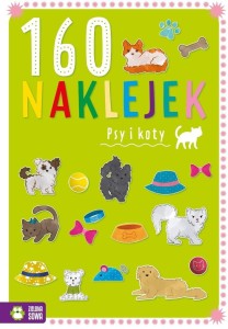 160 naklejek. Psy i koty