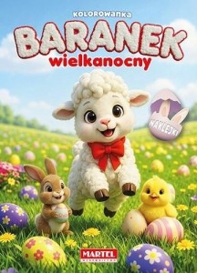 Baranek wielkanocny z naklejkami
