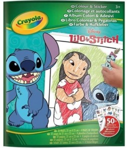Kolorowanka z naklejkami Lilo i Stitch