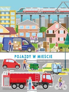 Pojazdy z naklejkami. Pojazdy w mieście