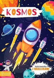 Kosmos. Kolorowanka z naklejkami